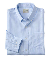 Men's Comfort Stretch Oxford Shirt, Traditional Untucked Fit, Stripe | L.L.Bean