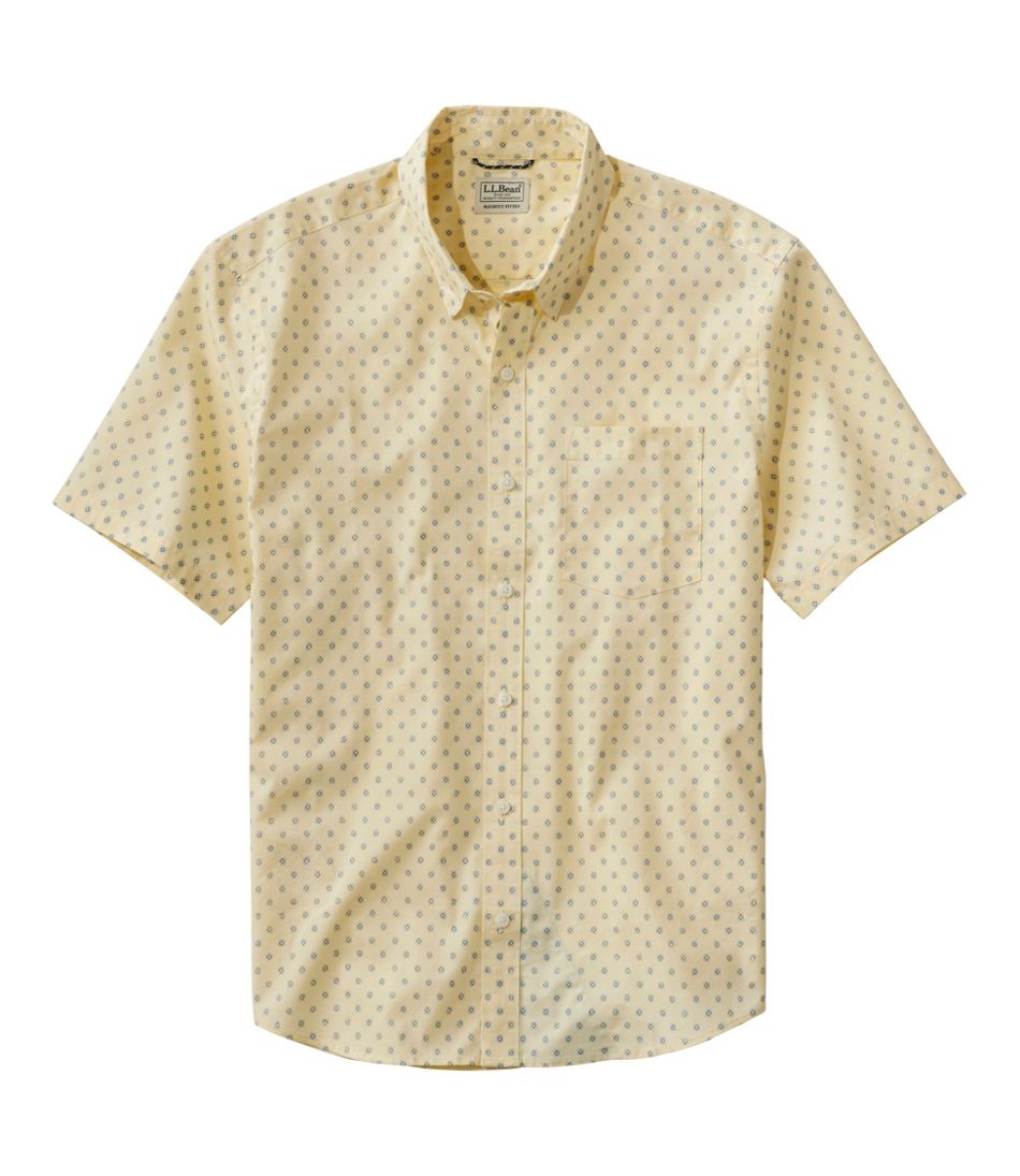 Men's Comfort Stretch Performance® Shirt, Short-Sleeve, Slightly Fitted Untucked Fit, Print | L.L.Bean