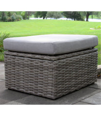 Wicker Storage Sofa and Teak Coffee Table Set | L.L.Bean
