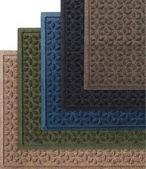 Heavyweight Recycled Waterhog Doormat, Half Round, Blooming Circles | L.L.Bean