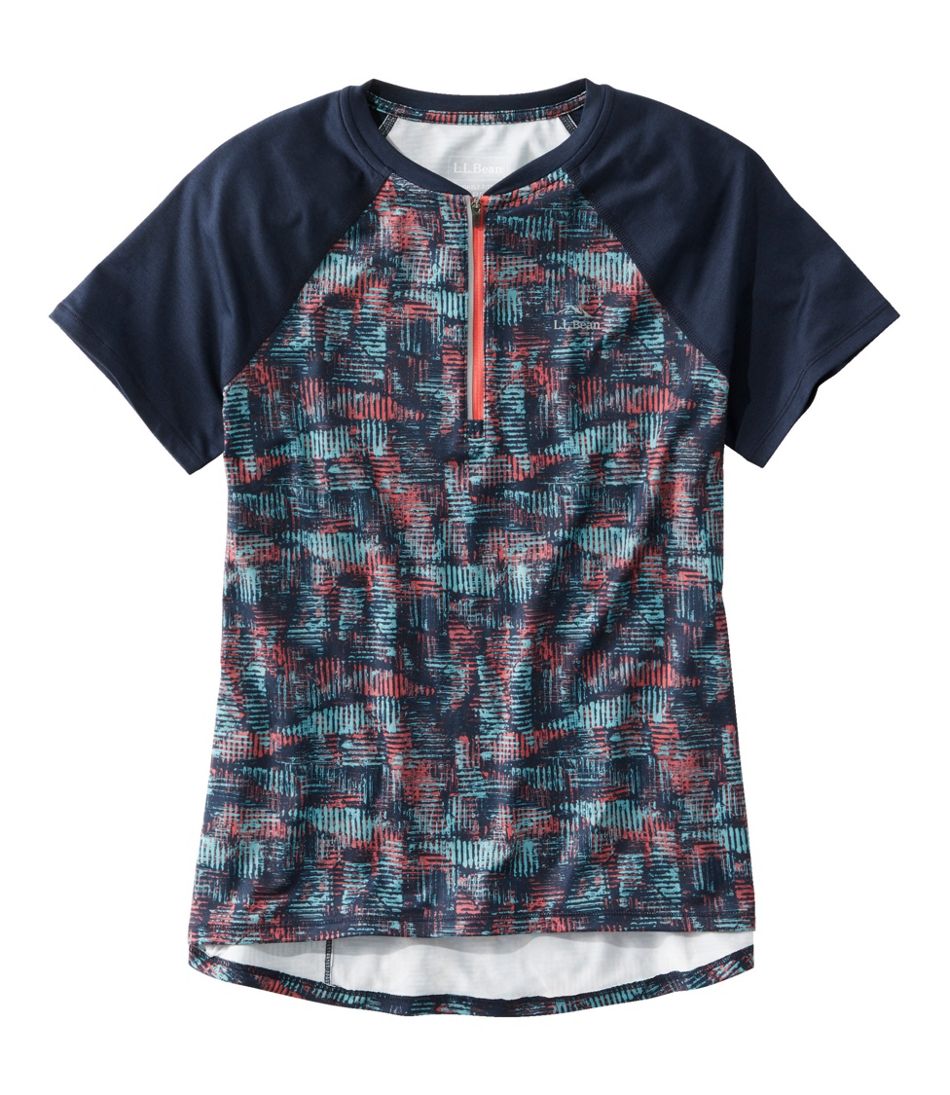 Women's Comfort Cycling Jersey Print Short-Sleeve | L.L.Bean