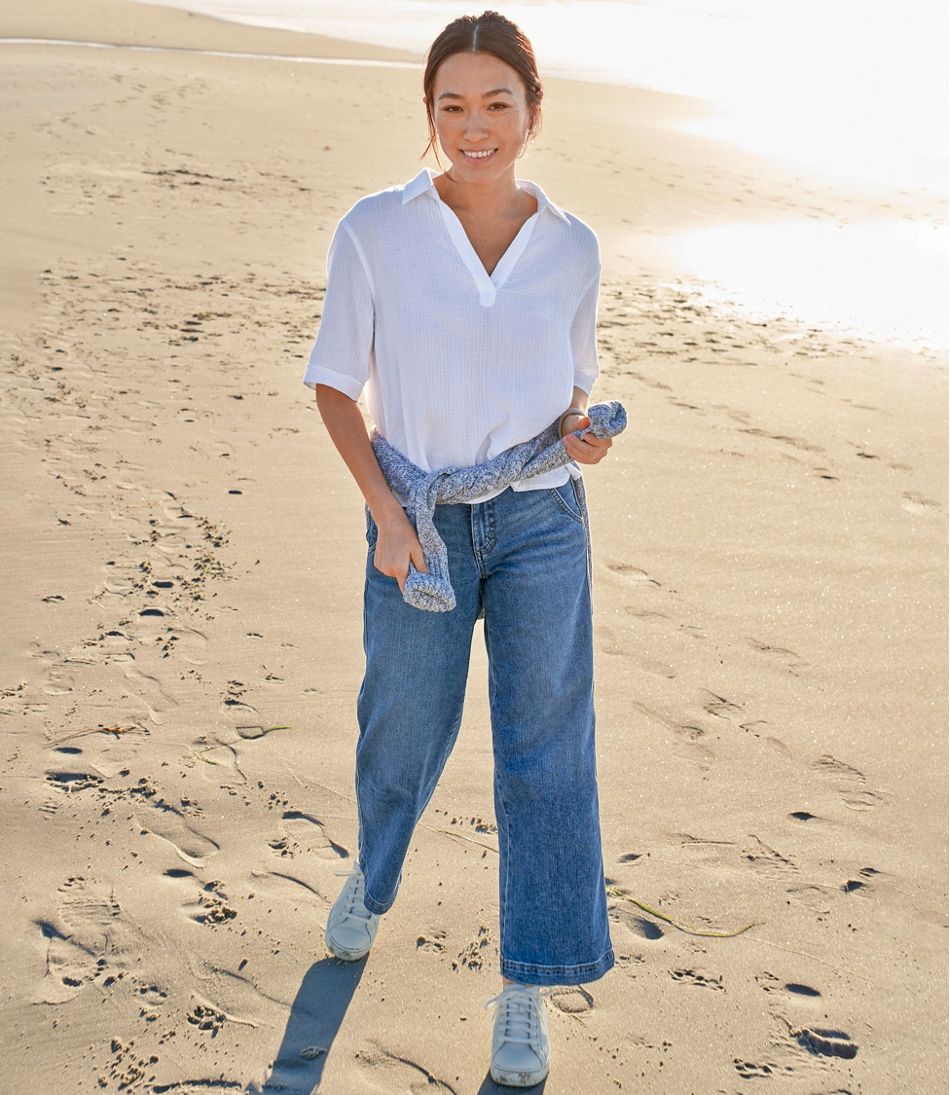 Women's Cloud Gauze Shirt, Polo | L.L.Bean