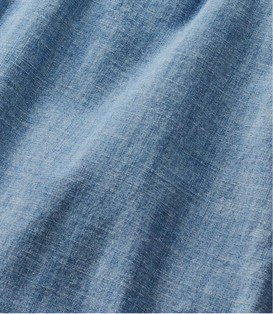 Women's Lakewashed Pull-On Chinos, Mid-Rise Chambray Ankle Pants | L.L.Bean