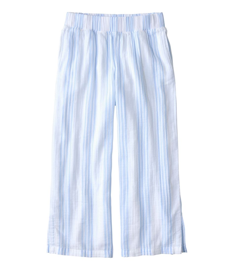 Women's Cloud Gauze Wide-Leg Pants, Stripe | L.L.Bean