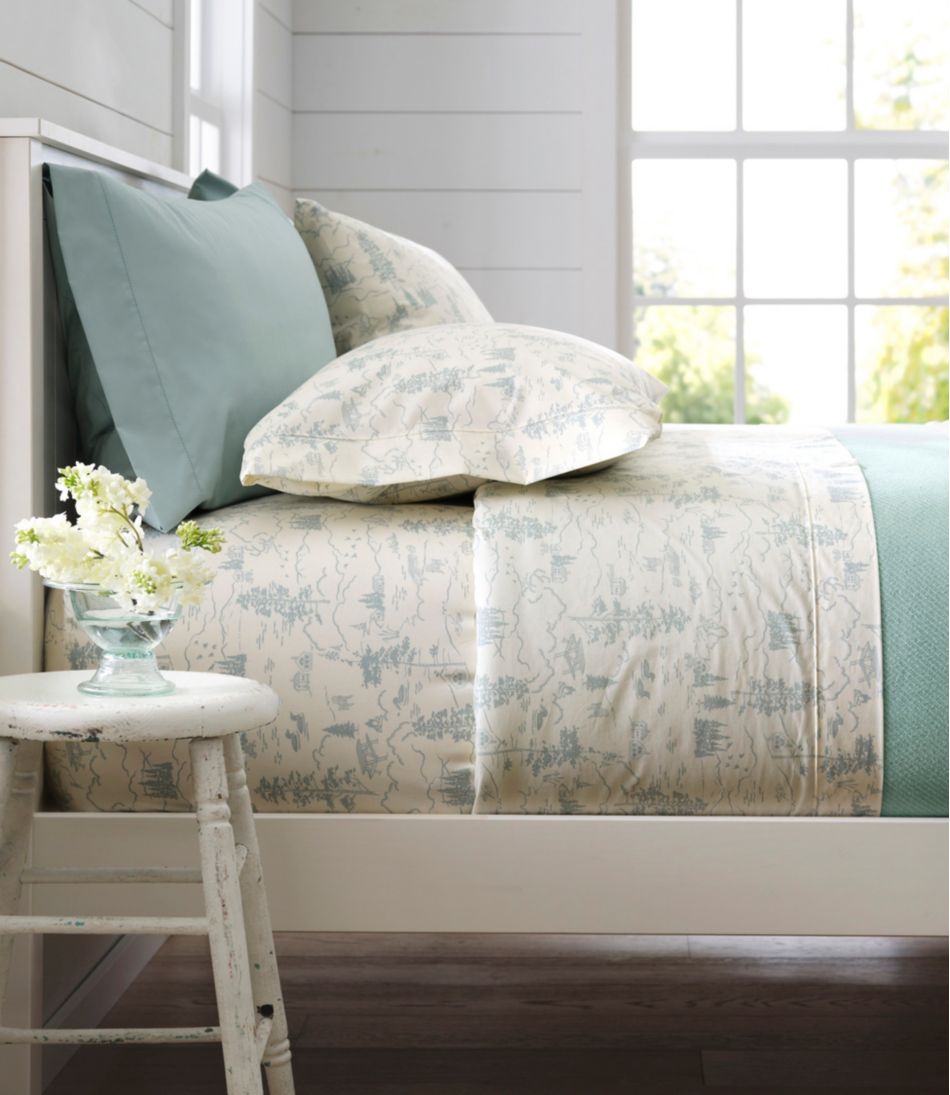 280-Thread-Count Pima Cotton Percale Pillowcases, Set of Two | L.L.Bean
