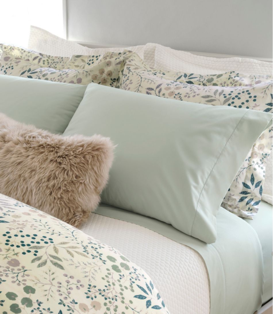 280-Thread-Count Pima Cotton Percale Pillowcases, Set of Two | L.L.Bean