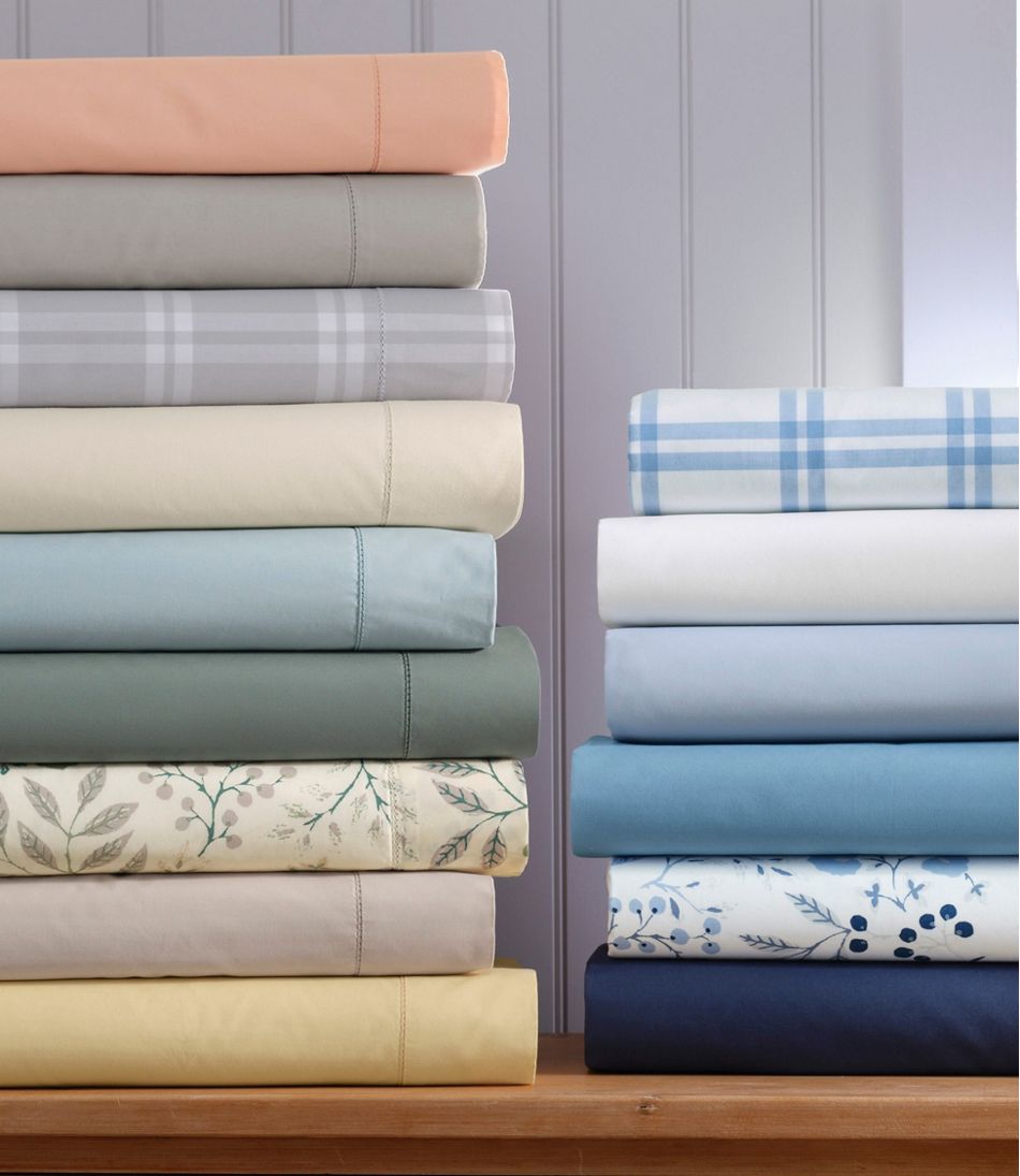 280-Thread-Count Pima Cotton Percale Sheet Set, Print | L.L.Bean