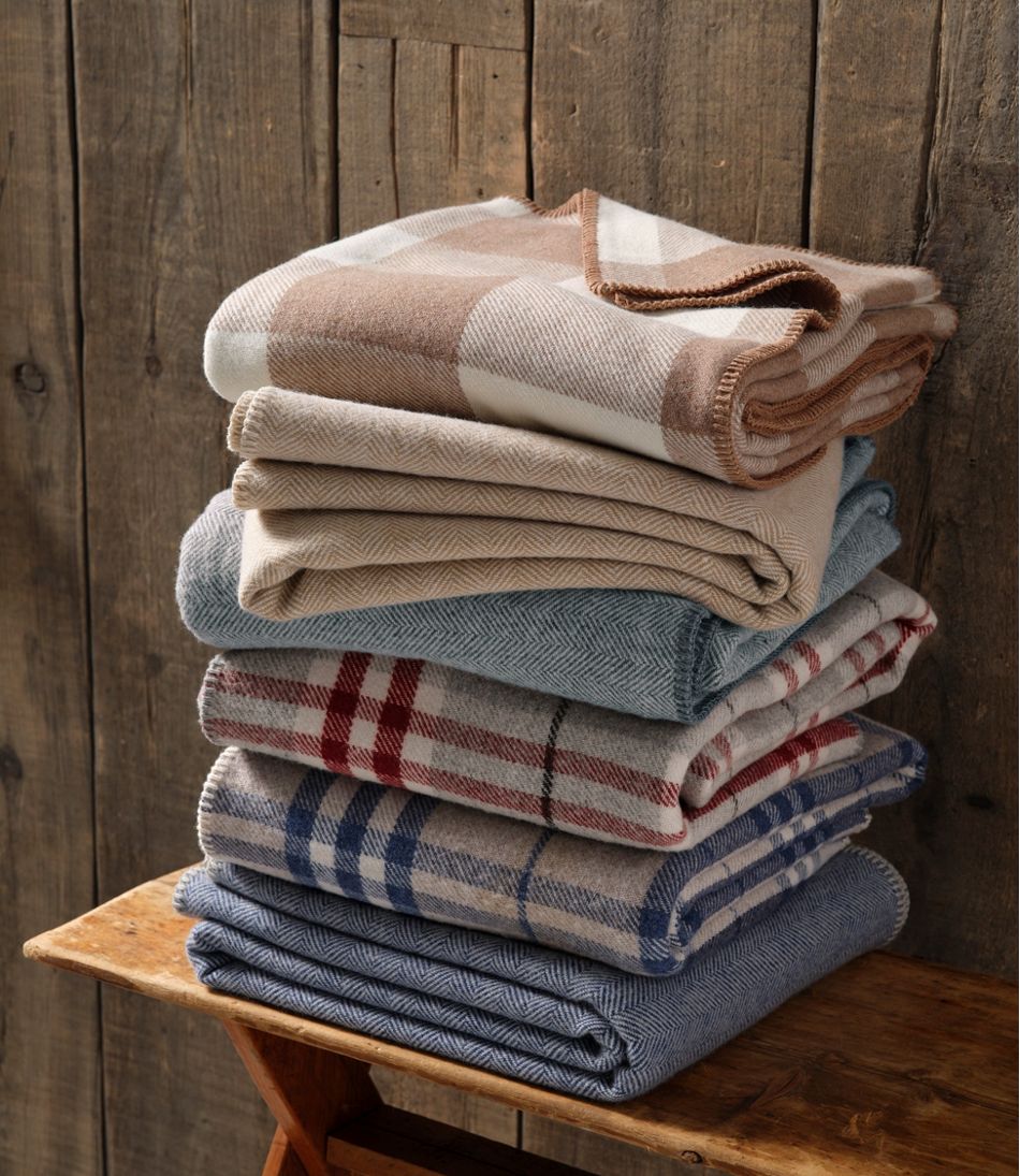 Washable Wool Blanket, Herringbone | L.L.Bean