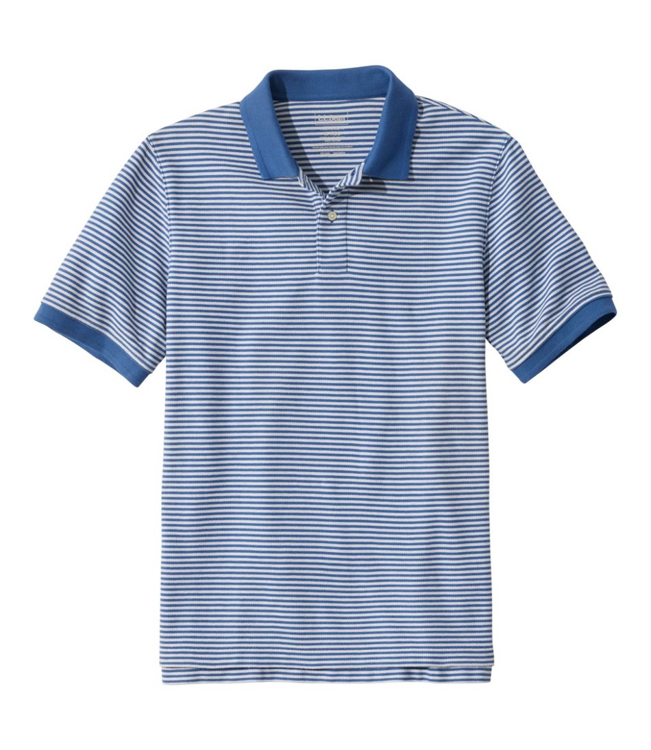 Men's Premium Double L® Polo, Banded Short-Sleeve Without Pocket Stripe | L.L.Bean