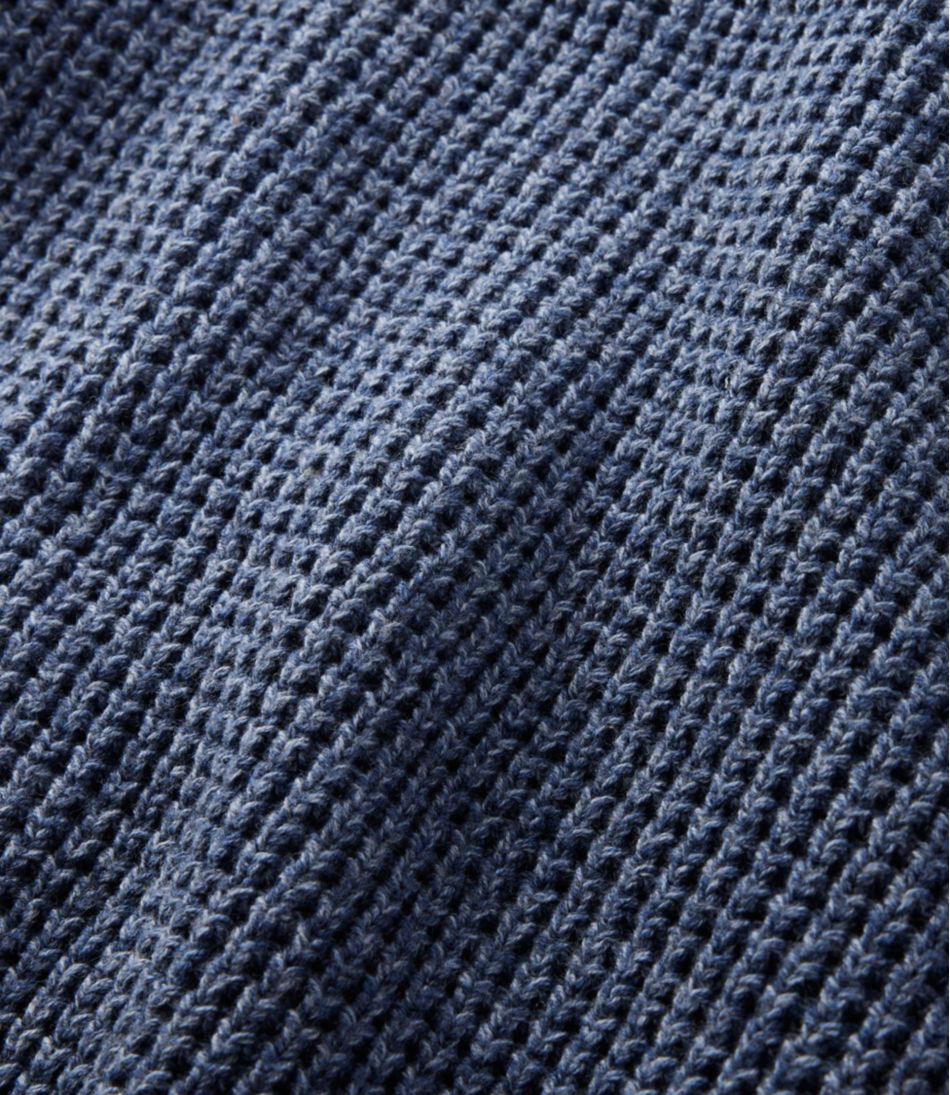 Men's Organic Cotton Waffle Sweater, Cardigan | L.L.Bean