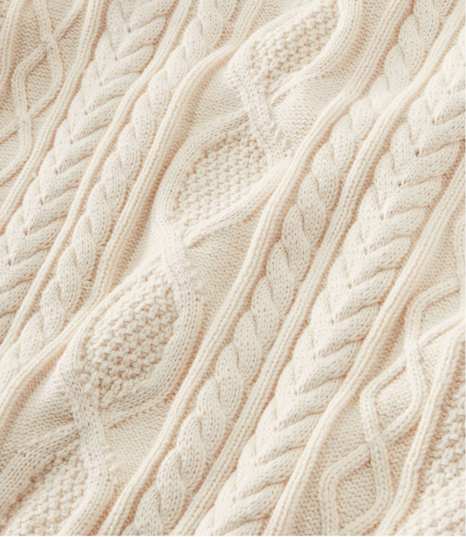Men's Bean's Heritage Soft Cotton Fisherman Sweater, Button-Mock | L.L.Bean