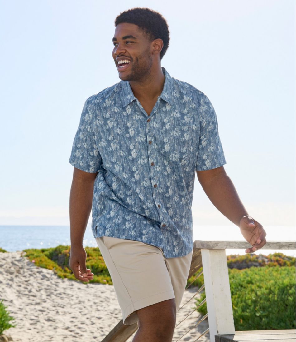 Men's Lakewashed Stretch Khaki Shorts, Pull-On, 8" | L.L.Bean