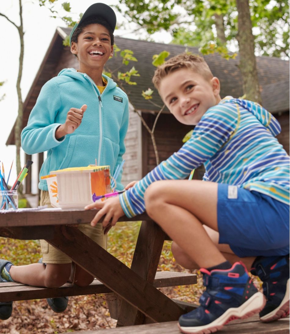 Kids' Everyday SunSmart® Hooded Tee, Long-Sleeve Stripe | L.L.Bean