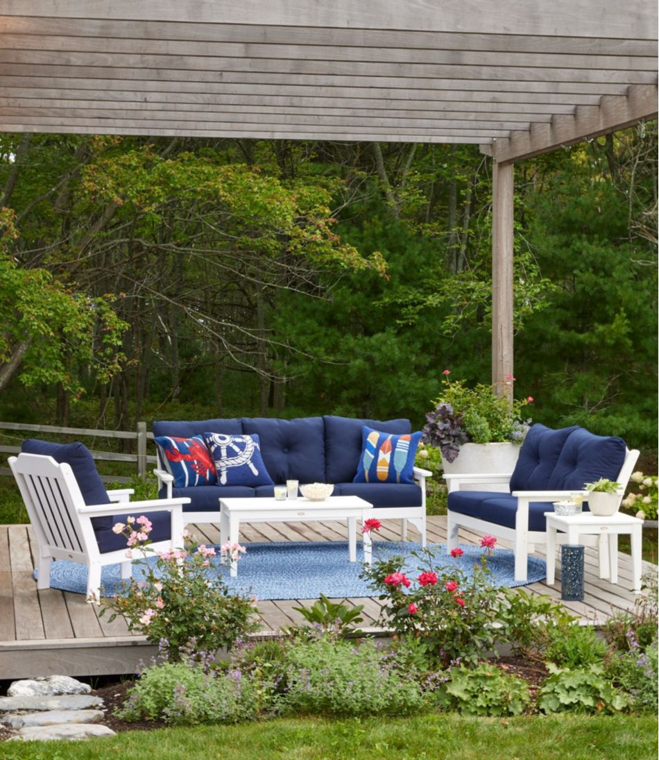 All-Weather Patio Sofa with Textured Cushions | L.L.Bean