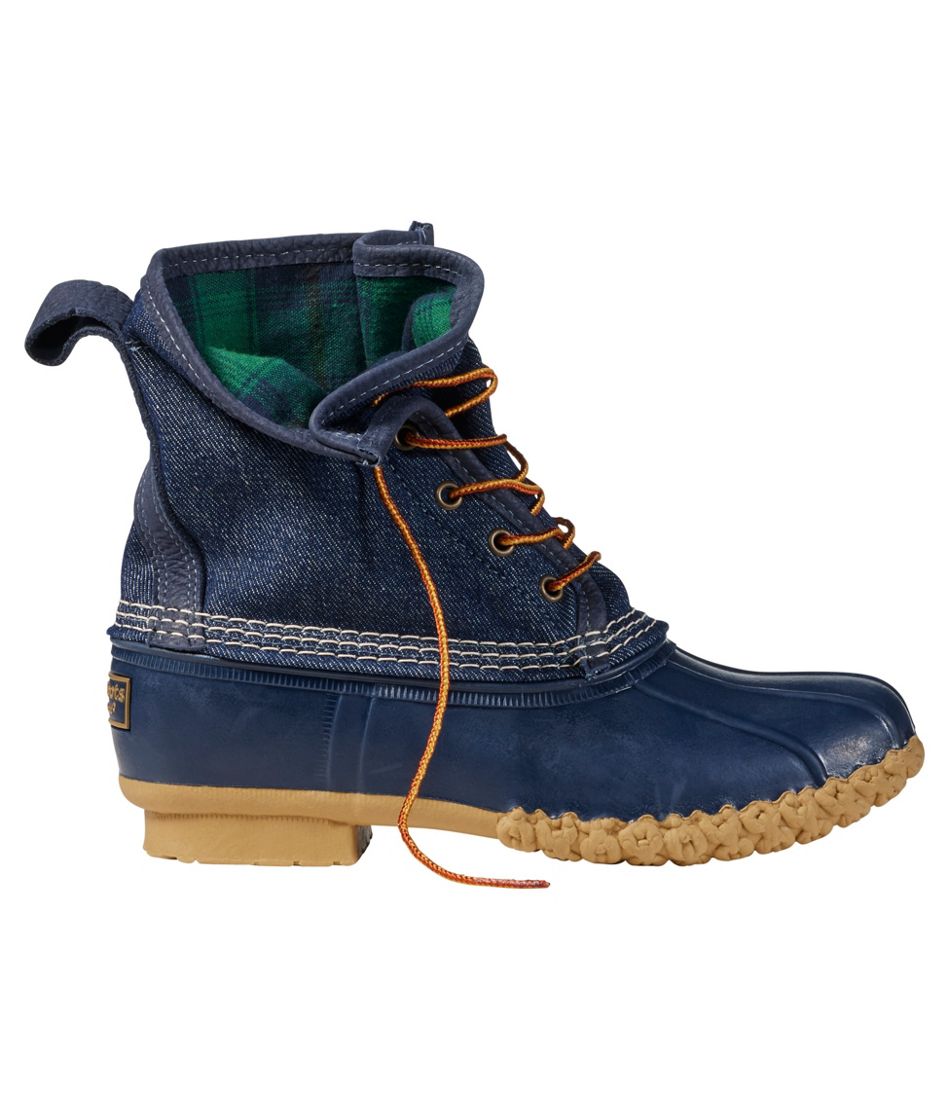 Women's Bean Boots, 8" Denim Insulated Flannel-Lined | L.L.Bean